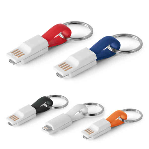 Promotivni USB kabel s 2 u 1 priključkom Riemann  | Promotivni poslovni pokloni | Promopoint.hr