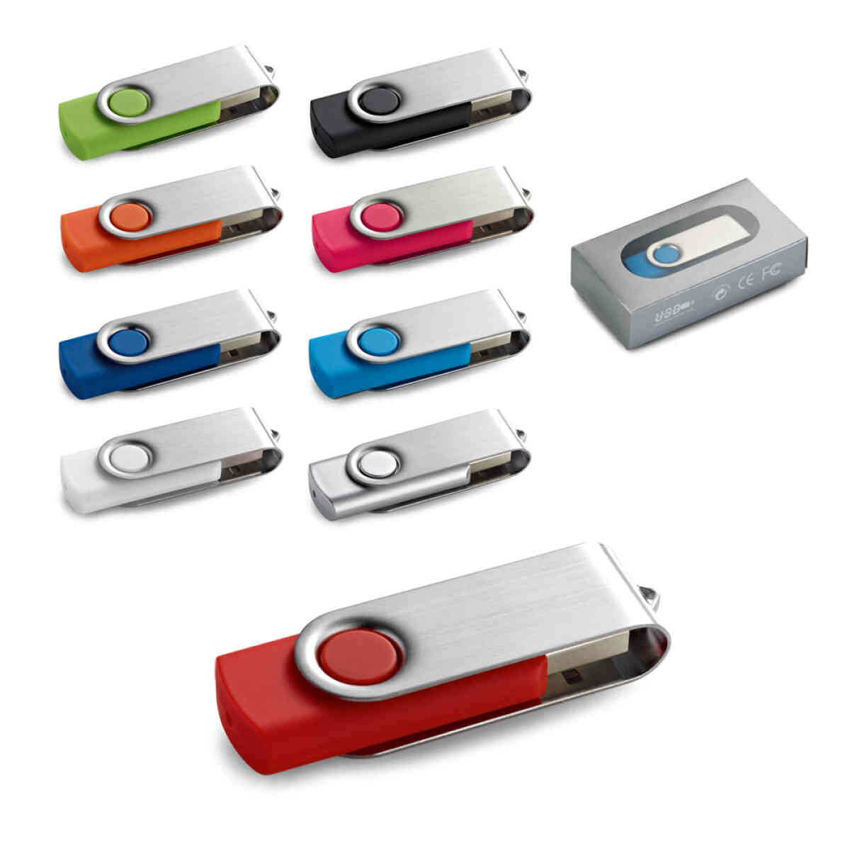Reklamni USB stick 8 GB Claudius  | Promotivni poslovni pokloni | Promopoint.hr