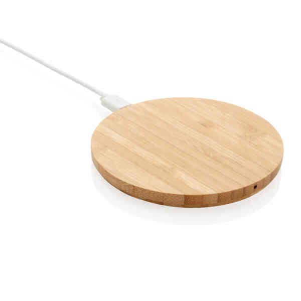 Promotivni wireless punjač od bambusa 5W | Poslovni pokloni | Promopoint.hr