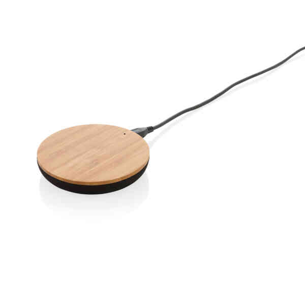 Okrugli wireless punjač od bambusa | Eko poslovni pokloni | Promopoint.hr