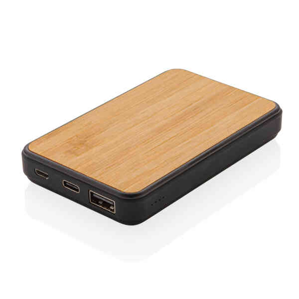 Promotivna prijenosna baterija od bambusa 5.000 mAh | Promopoint.hr