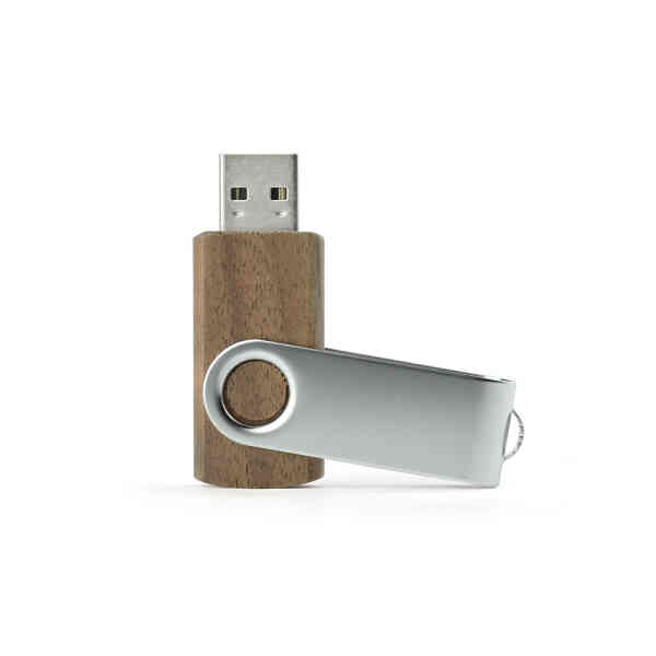 Promotivni USB stik 8 GB TWISTER WALNUT  | Poslovni promo pokloni | promopoint.hr