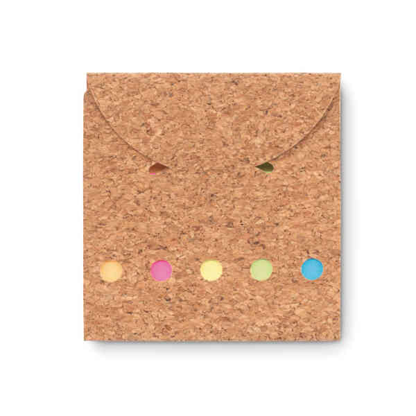 Reklamni blok od pluta s post-it papirićima FOLDCORK ⎹ Promotivni poslovni pokloni⎹ Promopoint.hr