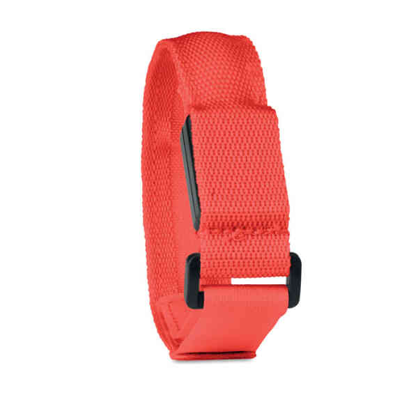 Promotivna svjetleca narukvica Flashstrap crvena