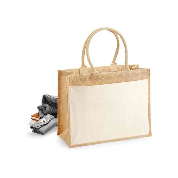 Torba za kupovinu od laminirane jute Westford Mill |W427 | Promotivni poslovni pokloni | Promopoint.hr