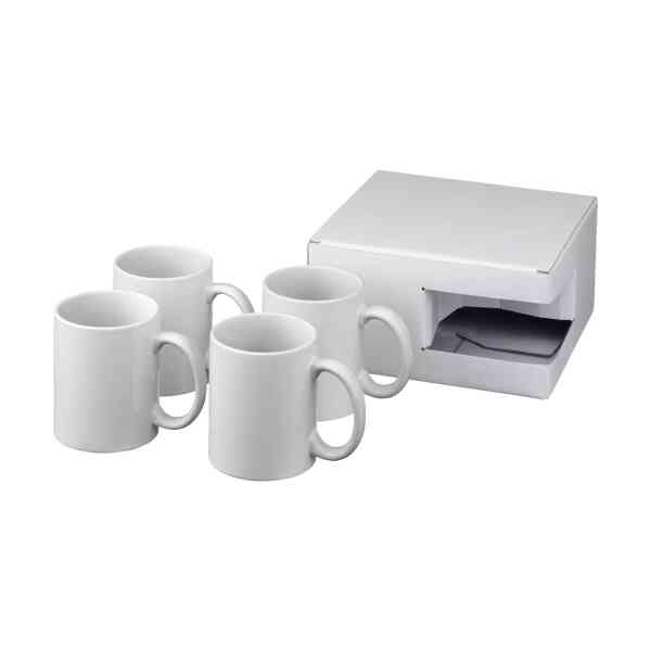 Promotivni poklon set 4 sublimacijske keramičke šalice| Promotivni poslovni pokloni | Promopoint.hr
