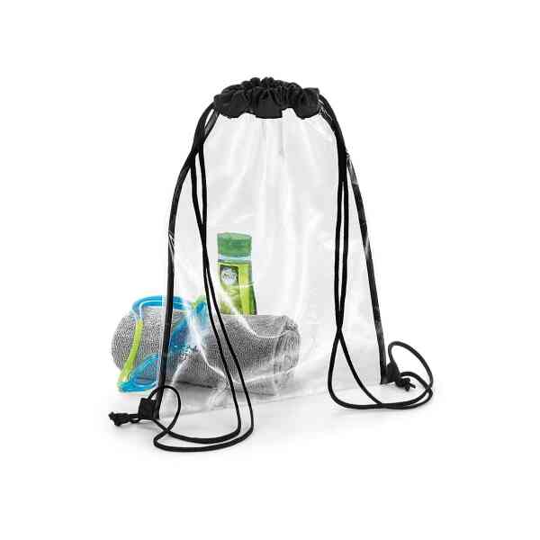Transparentni ruksak sa vezicama BagBase BG7| Promotivni poslovni pokloni | Promopoint.hr