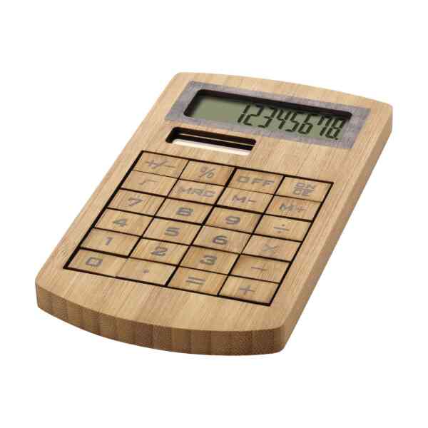 Kalkulator od bambusa Eugene  | Poslovni promo pokloni | promopoint.hr