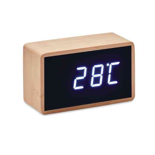 LED sat budilica od bambusa Miri Clock | Poslovni pokloni | Promopoint.hr