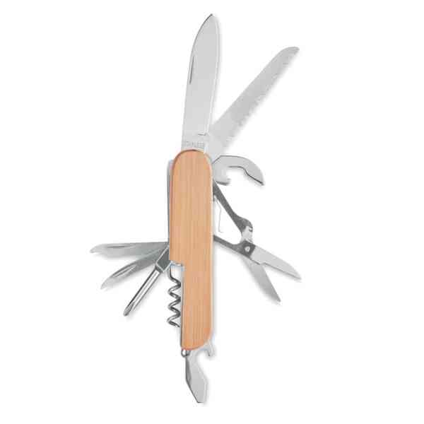 Multifunkcionalni džepni nožić od bambusa Lucy Lux | Promotivni poslovni pokloni | Promopoint.hr