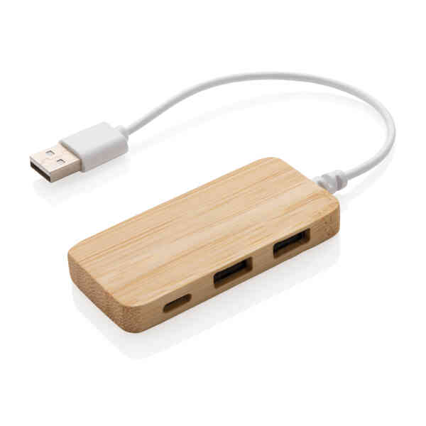 Promotivni USB Hub od bambusa  | Poslovni promo pokloni | promopoint.hr