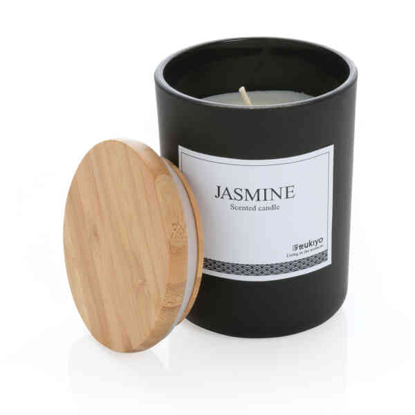 Deluxe mirisna svijeća sa poklopcem od bambusa Ukiyo | Poslovni promo pokloni | promopoint.hr