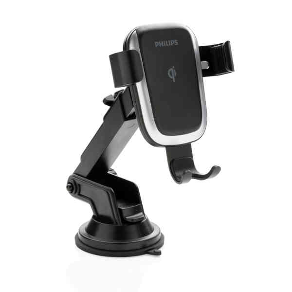 Philips 10W Qi bežićni punjač/stalak za mobitel za auto | Poslovni promo pokloni | promopoint.hr
