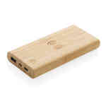 FSC® bežični powerbank od bambusa 8.000 mAh 5 W | Poslovni promo pokloni | promopoint.hr