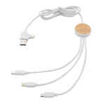 Ontario 6-u-1 kabel od reciklirane plastike  | Poslovni promo pokloni | promopoint.hr