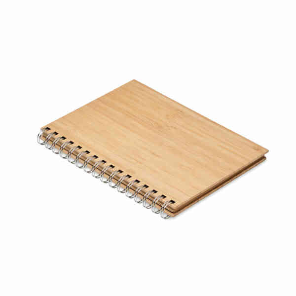 Notes A5 od bambusa sa spiralom BRAM | Poslovni promo pokloni | promopoint.hr