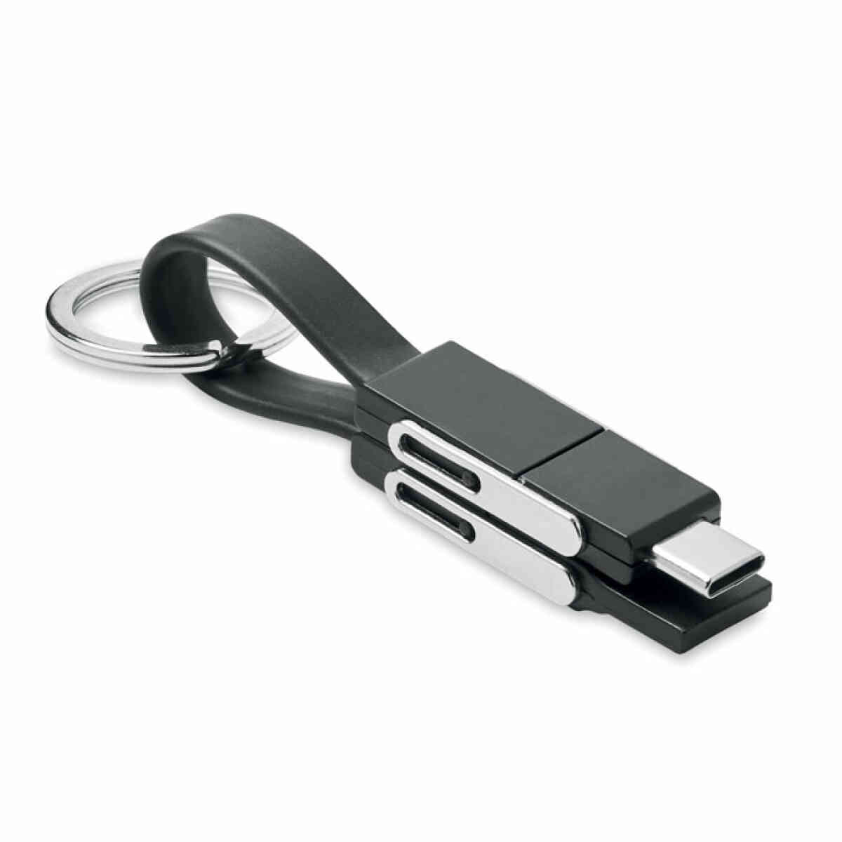 Privjesak za ključeve s 4 u 1 kabelom KEY C | Poslovni promo pokloni | promopoint.hr