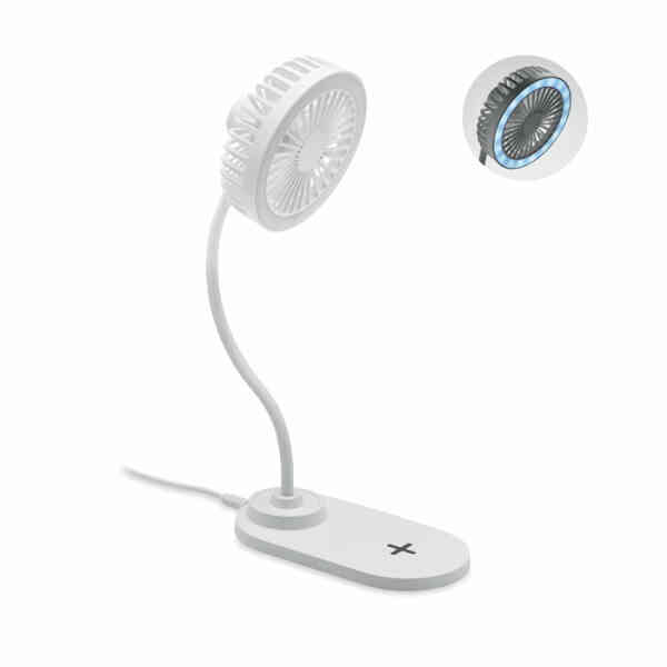 Stolni ventilator s punjačem HUBBIE | Poslovni promo pokloni | promopoint.hr