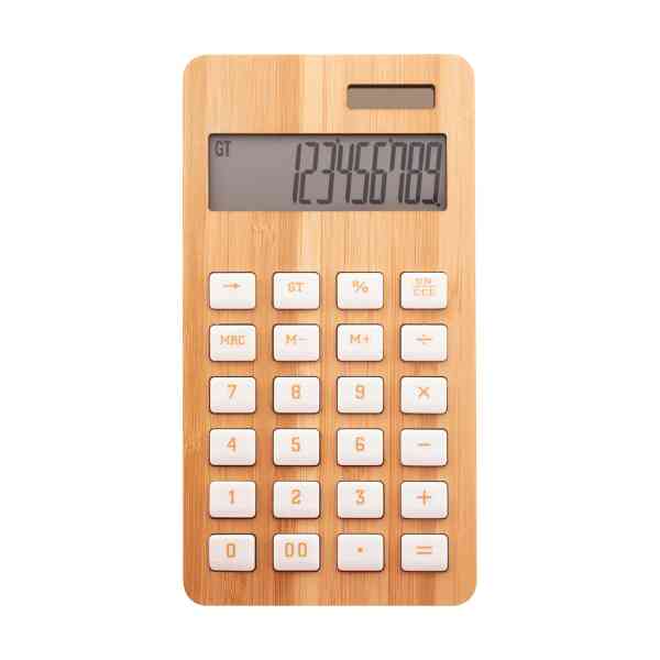 Kalkulator od bambusa BooCalc