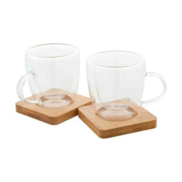 Set staklenih šalica za espresso Mocaboo