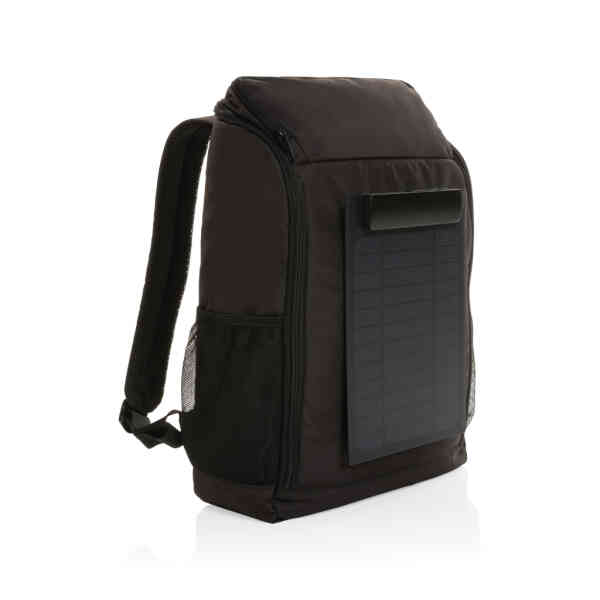 Pedro AWARE™ RPET deluxe ruksak sa solarnom pločom od 5 W | Poslovni promo pokloni | promopoint.hr