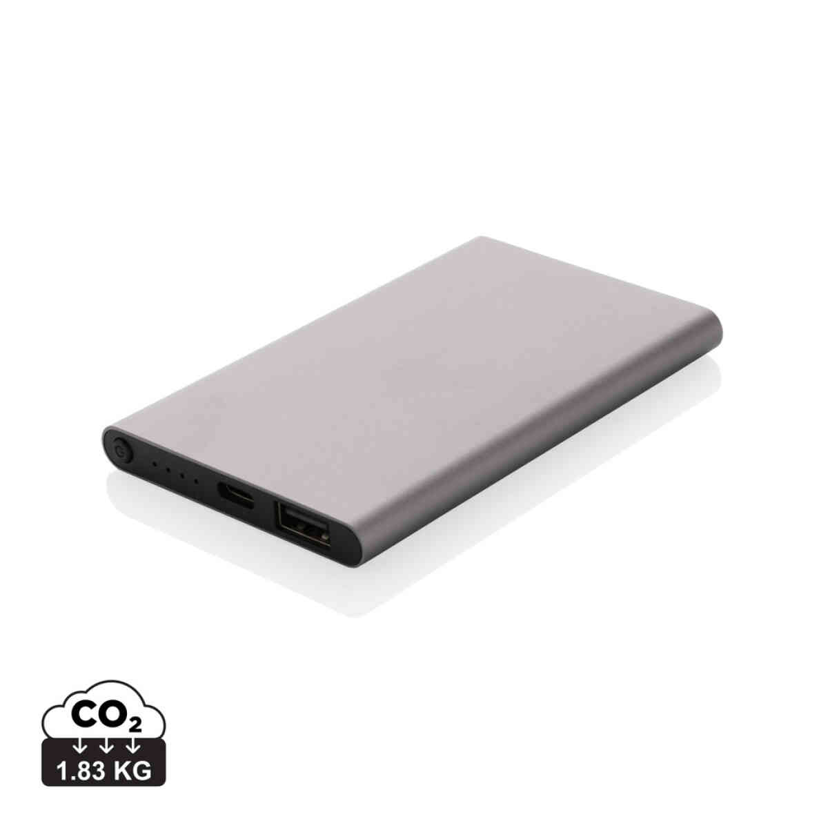 RCS baterija od reciklirane plastike/aluminija od 4000 mah s tipom C | Poslovni promo pokloni | promopoint.hr