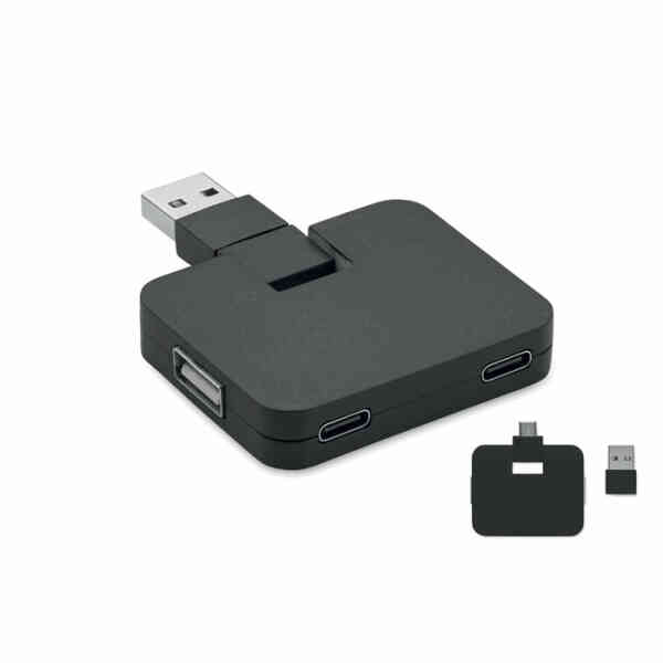SQUARE-C USB hub s 4 priključka