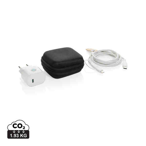 Boost RCS reciklirani PET 20W tip C set za punjenje od 2 komada | Poslovni promo pokloni | promopoint.hr