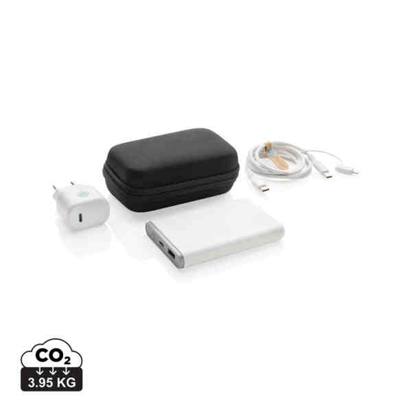 Surge RCS reciklirani PET 20W tip C set za punjenje od 3 komada | Poslovni promo pokloni | promopoint.hr