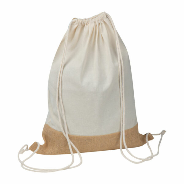 Torba za teretanu s dnom od jute 140 g/m² | Poslovni promo pokloni | promopoint.hr