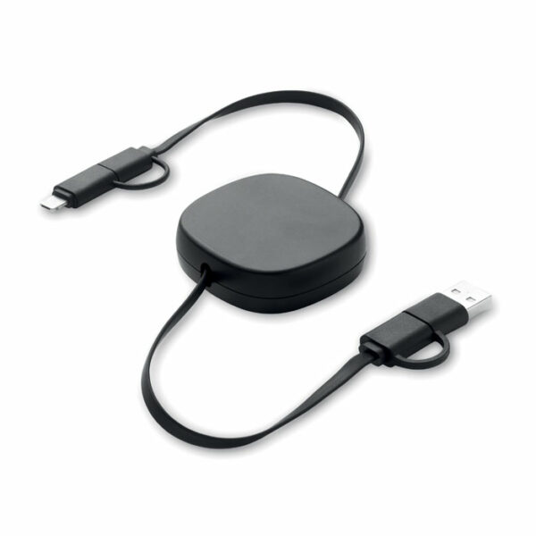 LINEA Kabel za punjenje od 60 W na uvlačenje | Poslovni promo pokloni | promopoint.hr