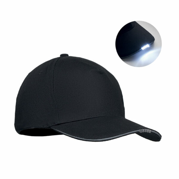 LUZCAP LED pamučna kapa s 5 panela 220gr/m² | Poslovni promo pokloni | promopoint.hr