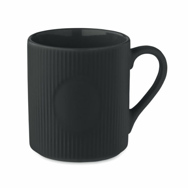 RIBMUG Rebrasta keramička podloga za šalicu 340 ml | Poslovni promo pokloni | promopoint.hr