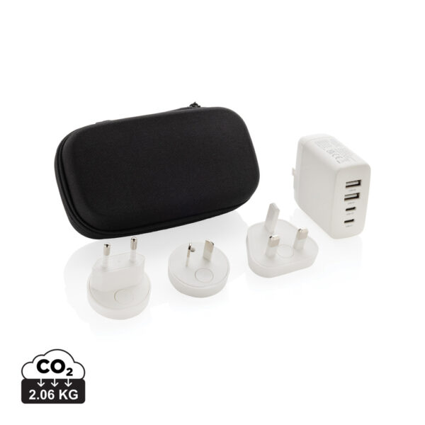 TravelCharge Pro RCS plastični putni punjač s USB C | Poslovni promo pokloni | promopoint.hr