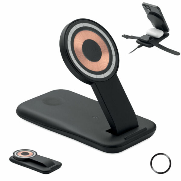 PENDOLESS Bežični punjač 3 u 1 od 15 W | Poslovni promo pokloni | promopoint.hr