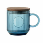 VITRIO MUG Rebrasta staklena šalica 300 ml | Poslovni promo pokloni | promopoint.hr